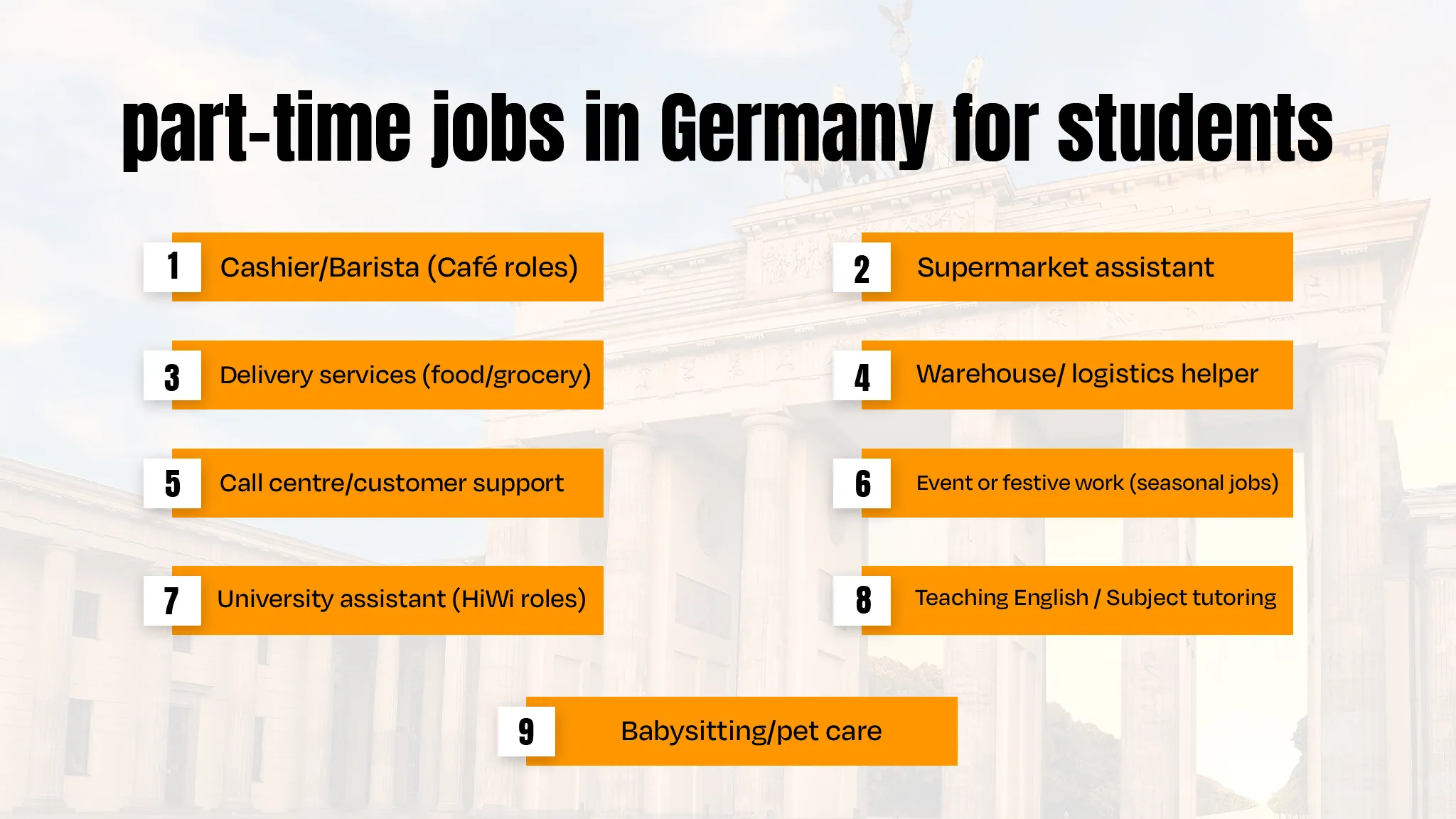 Typical Student Jobs and Wages in Germany